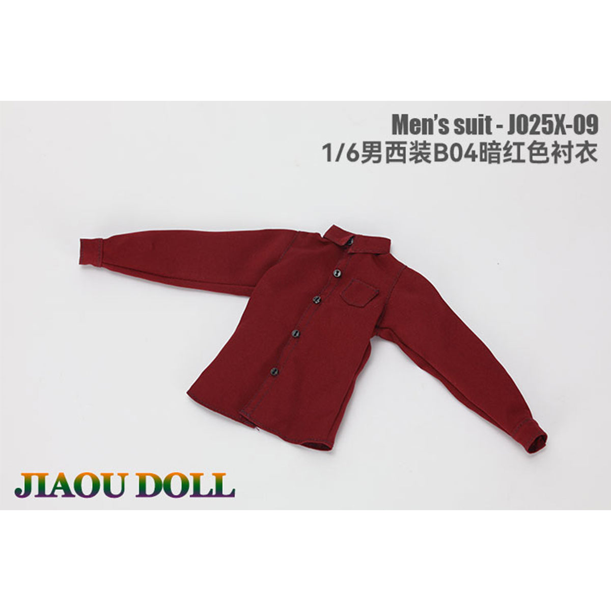 JIAOUDOLL Male Soldier Outfit Suit Jacket + Trousers + Shirt + Vest + Bow Tie Set Doll Clothes Accessory Fit 1/6 Scale 12-inches Action Figure