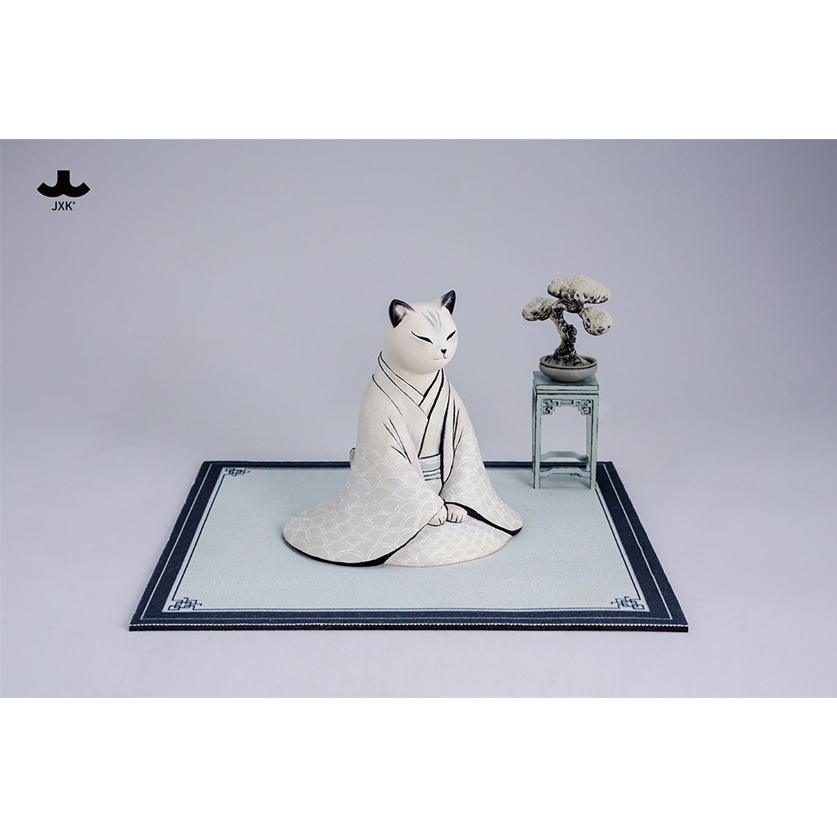 JXK Zennyo Cat Static Expertly Hand-Painted Lifelike Animal Figurine