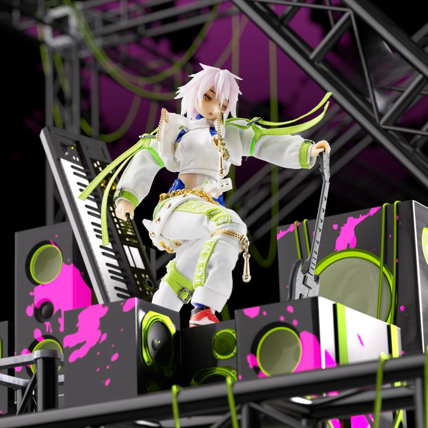 KOTOBUKIYA Figurine 1/12e avec vêtements et roches pour figurine de collection de 6 pouces A-004