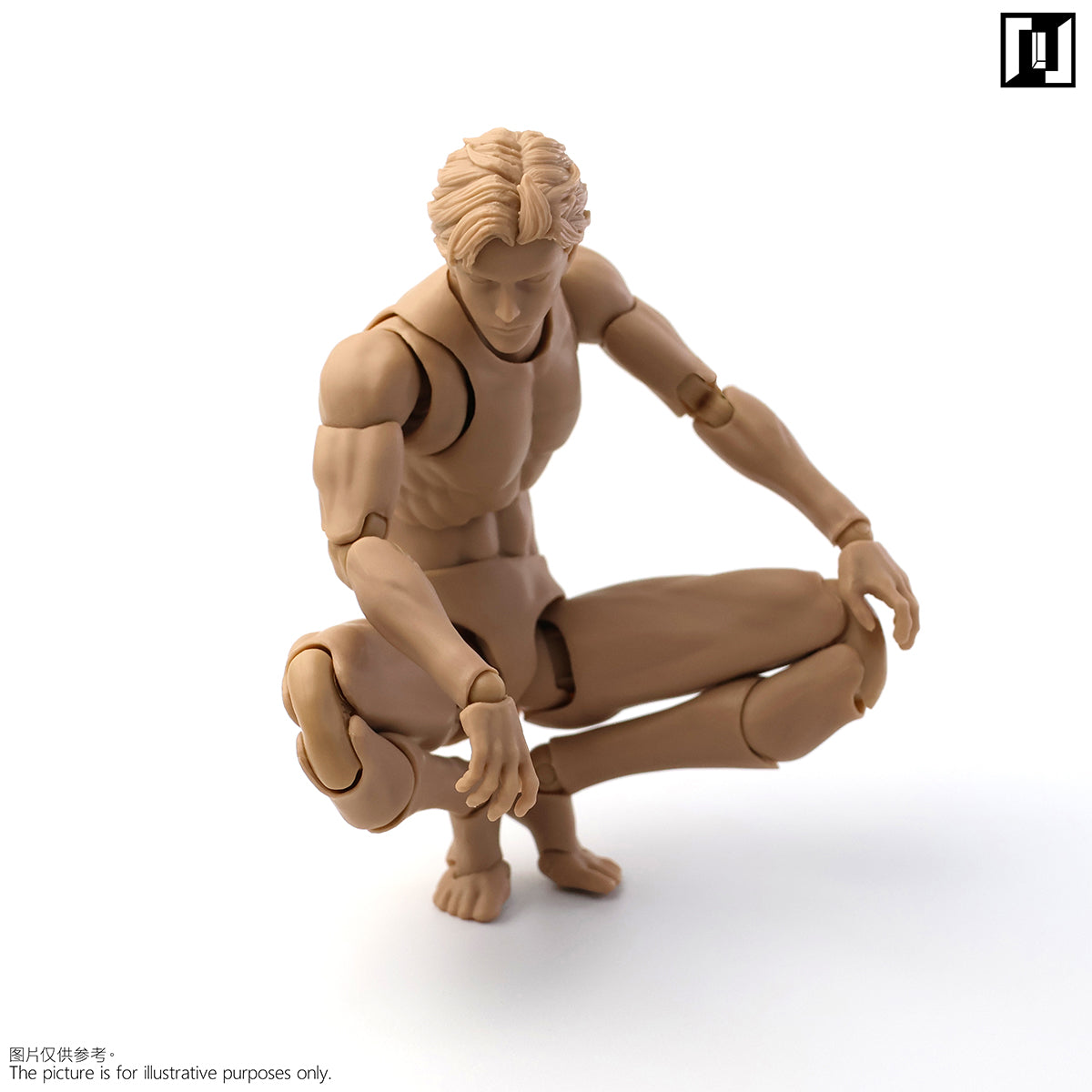 Mirrfig Articulated Joints MF001 Lean Male Pale-skined Body 1/12 Scale Action Figure Body