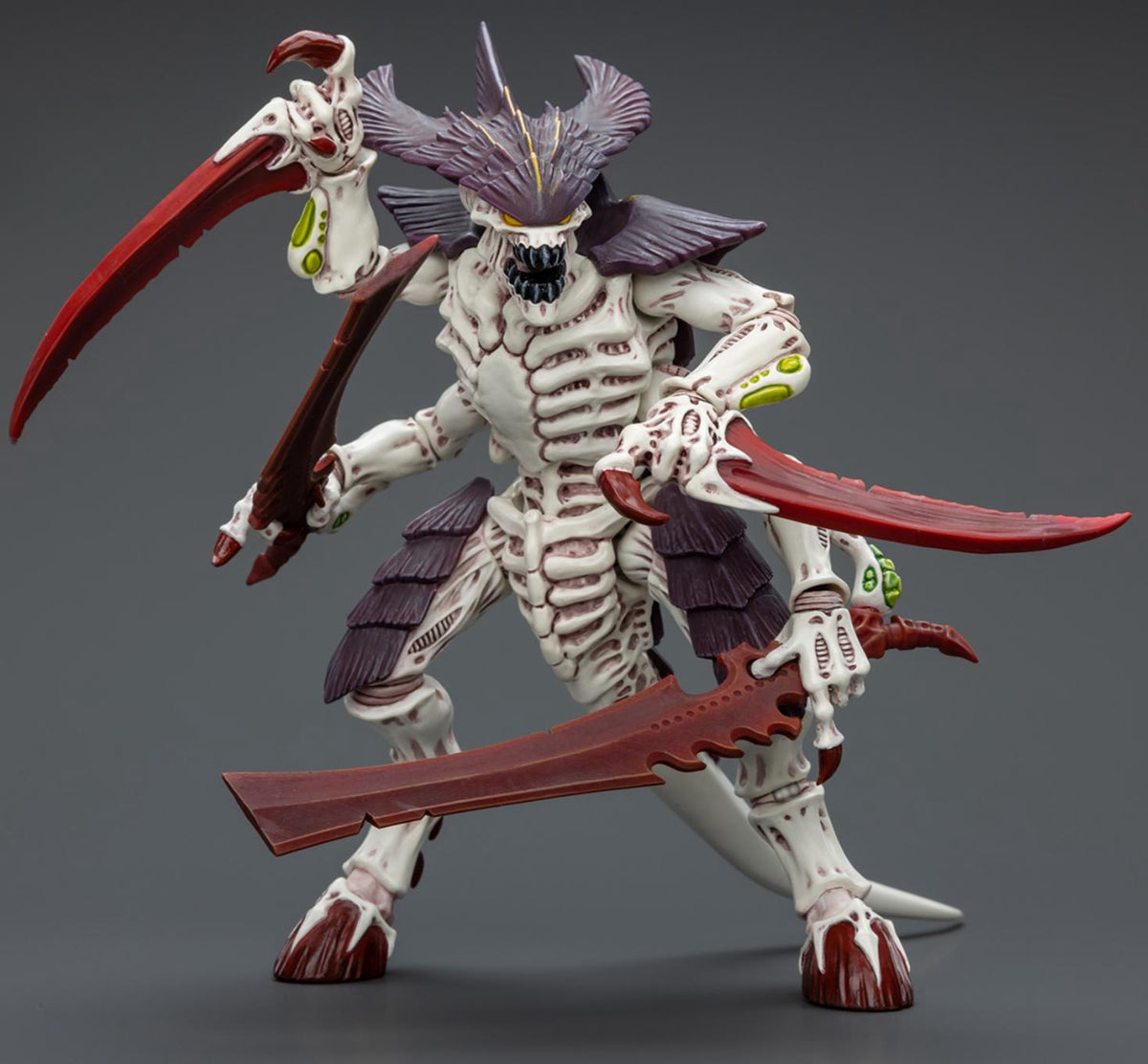 Figuras de acción a escala 1:18 de Warhammer 40K: Tyranids Hive Fleet Leviathan Tyranid Warrior with Boneswords (Guerrero Tiránido con Espadas Huesas)