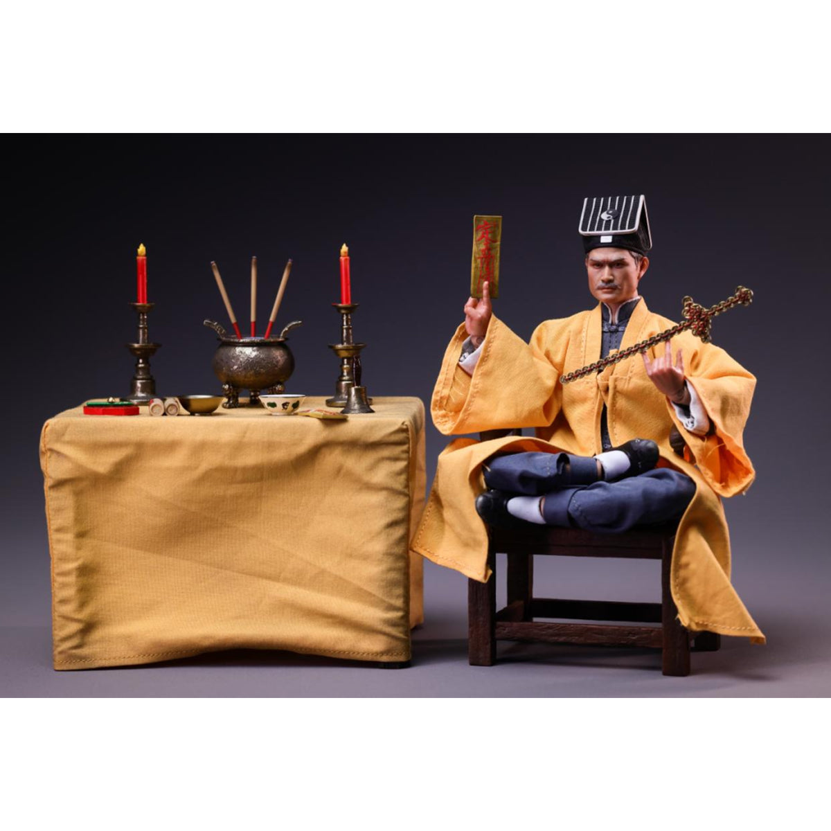 Mountain Studio Yellow Robe Hero Mr. Vampire Uncle Yingshu 1/12 Scale Action Figure