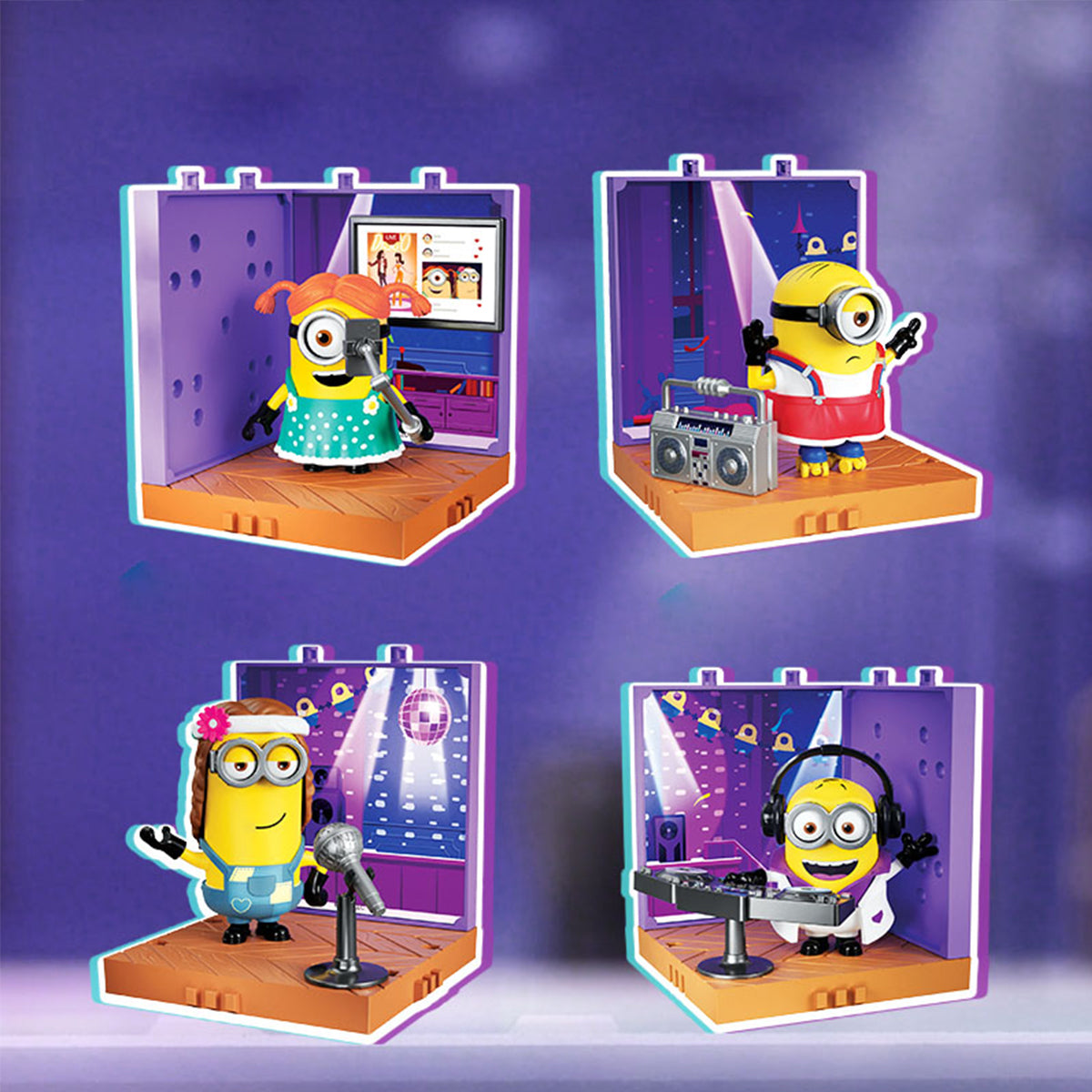 BLOKEES Series 2: Magic Version Minion Partner Phil DJ/Kevin Singer/Stuart Dancer/Carl Streamer Model Kit