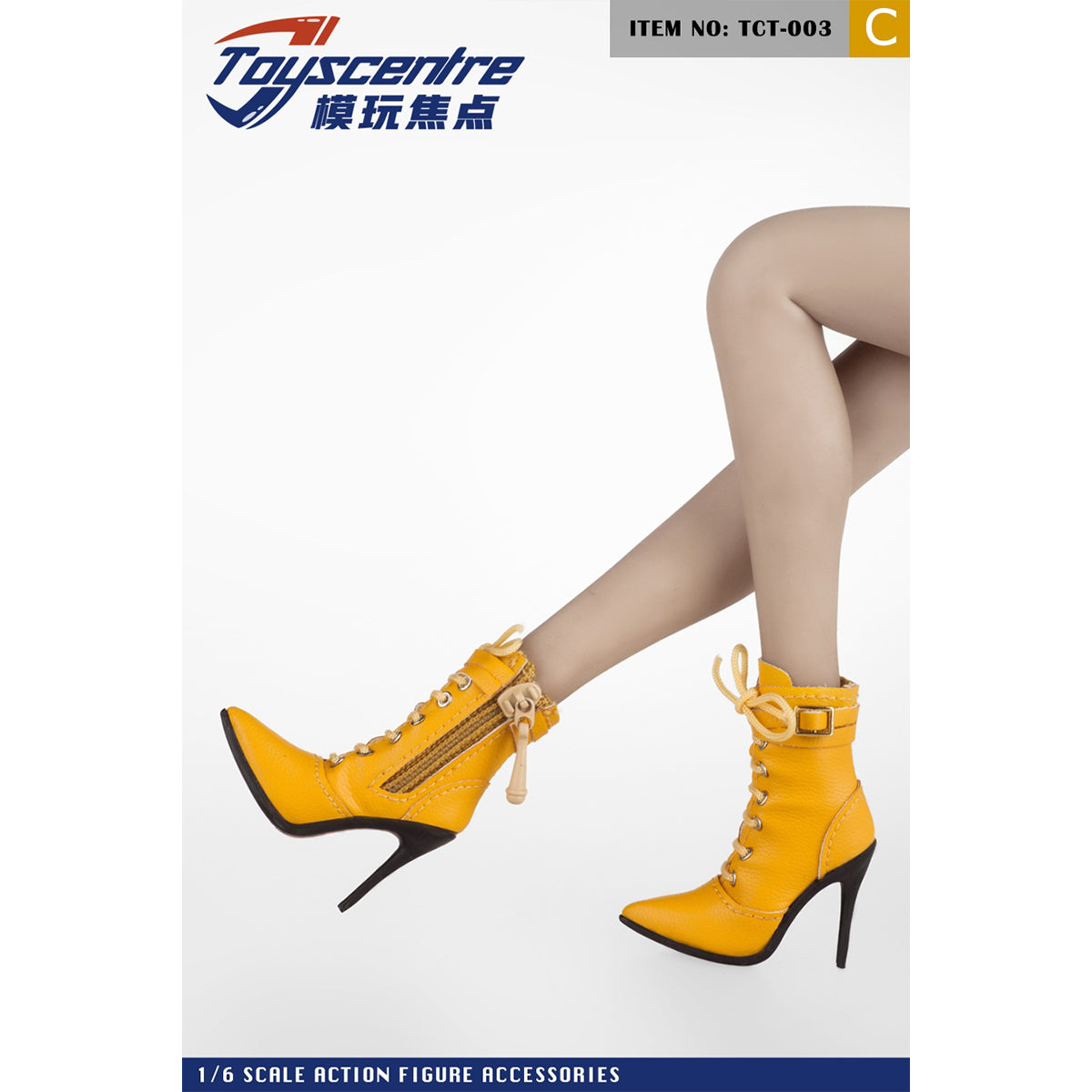 Toyscentre, Female Pointed High Heels Shoes, Doll Accessory for 12-inches Action Figurine