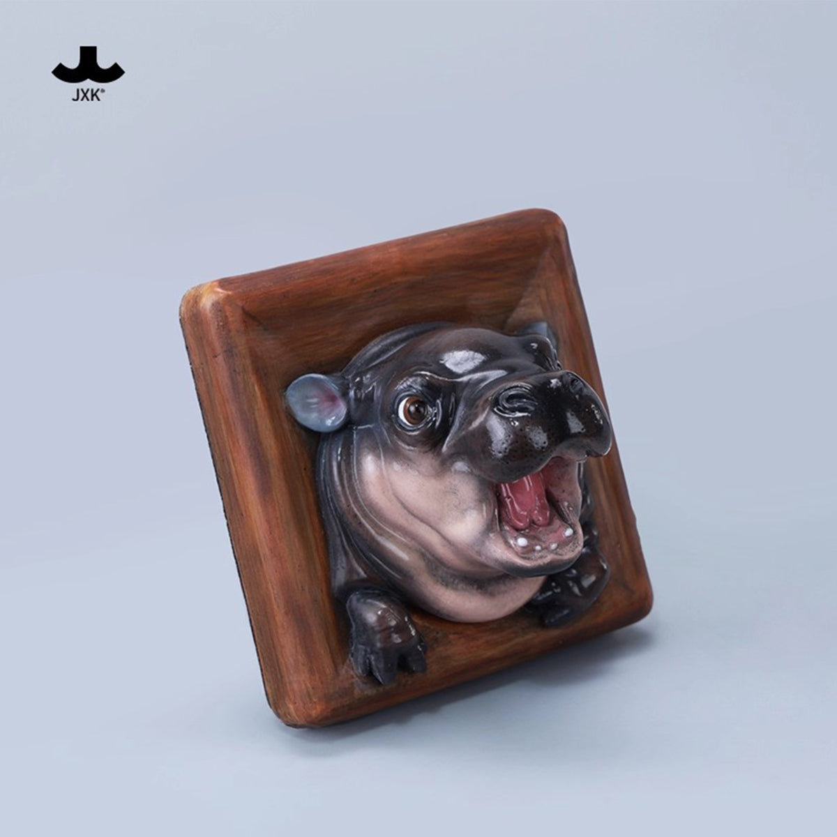 JXK, Baby Hippo Fridge Magnet:MooDeng, Static Animal Figurine