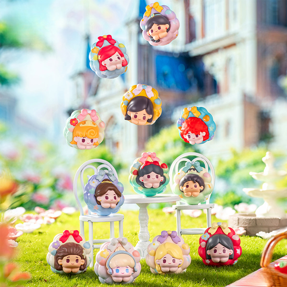 MORSTORM Disney Princess Floral Wreath Series Set Blind Box Figure