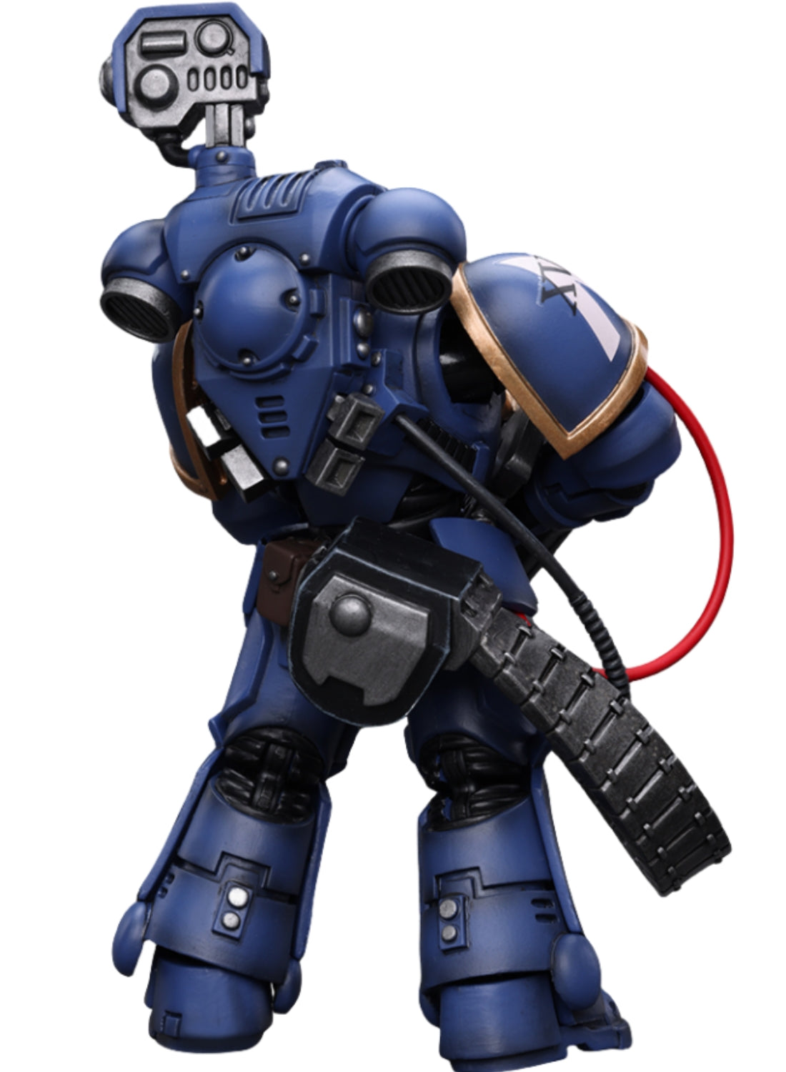 Figurine de collection JoyToy Warhammer 40K : Ultramarines Castellan Launcher Super Frag, échelle 1:18 (Castellan Launcher-Superfrag JT8827)