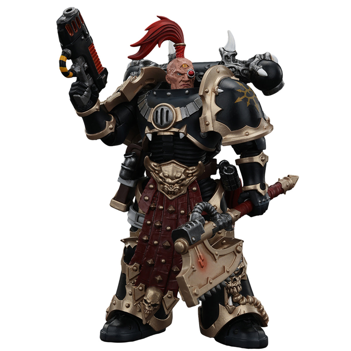 JOYTOY Chaos Space JT00959 Marines Black Legion Chosen with Plasma Pistol and Power Axe 1/18 Scale Action Figures