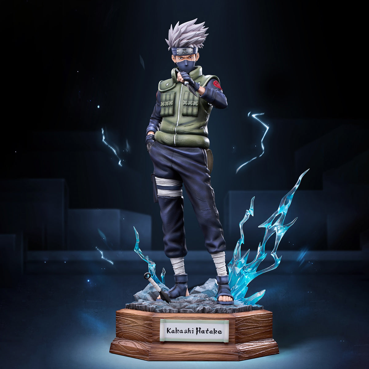UNiQUE ART NARUTO Shippuden Hatake Kakashi Art Statue