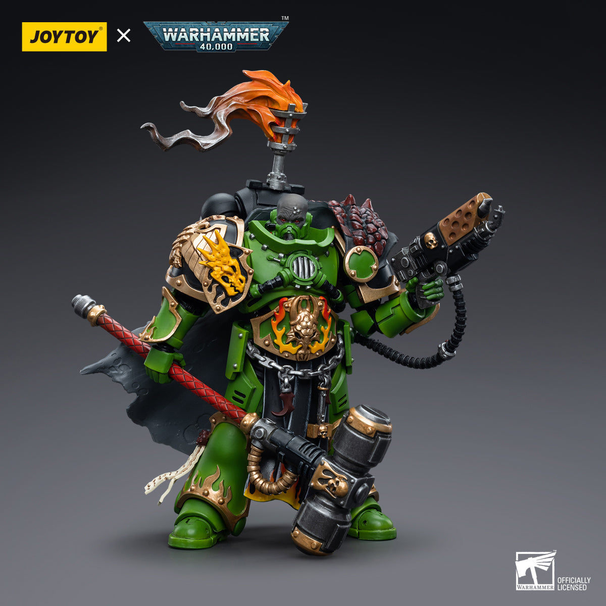 JOYTOY Salamanders Eradicators Sergeant Bragar/Brother T'Kren/Captain Adrax Agatone 1/18 Scale Action Figure