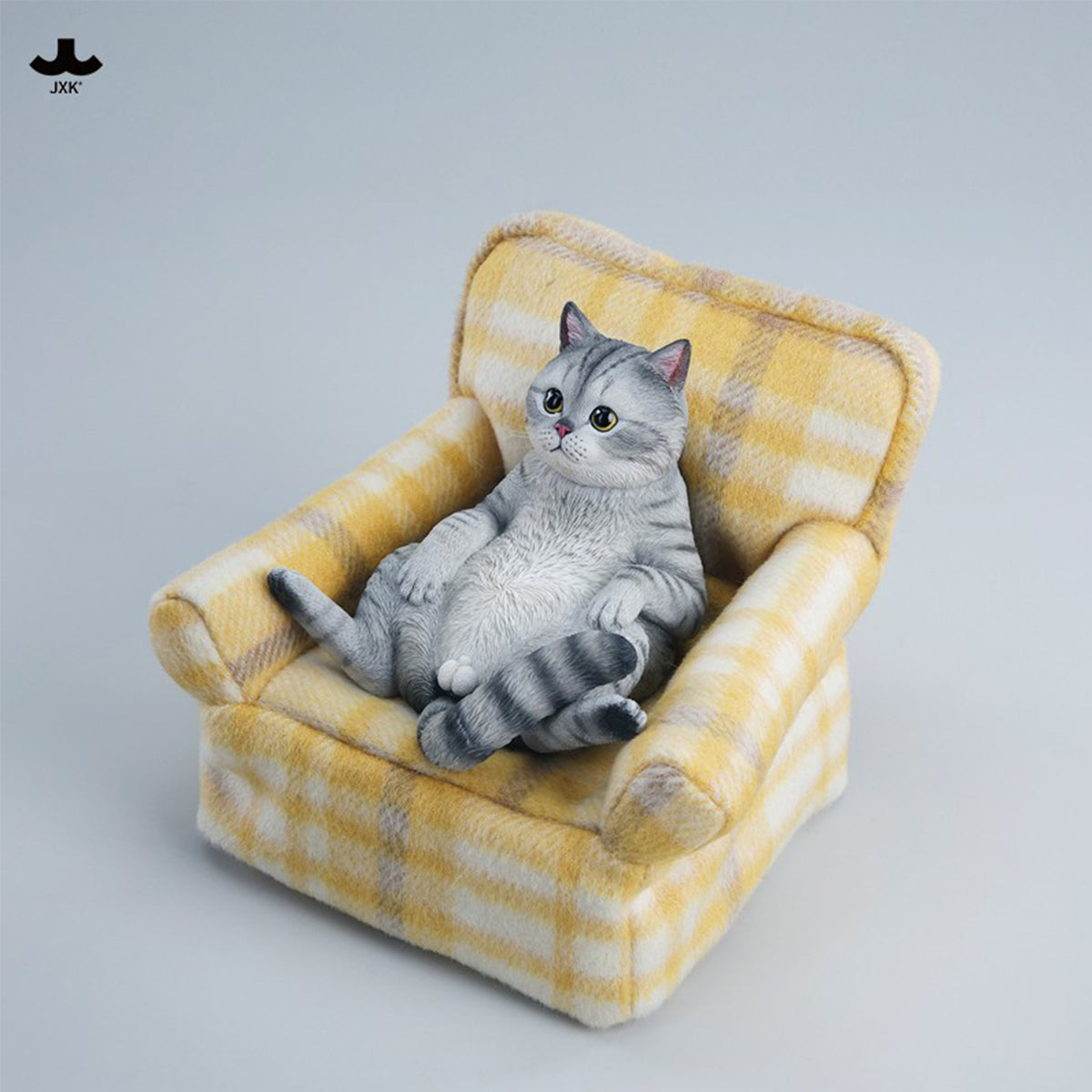 JXK Warm Cat Sofa (JXK350) Static Expertly Hand-Painted Lifelike Animal Figurine