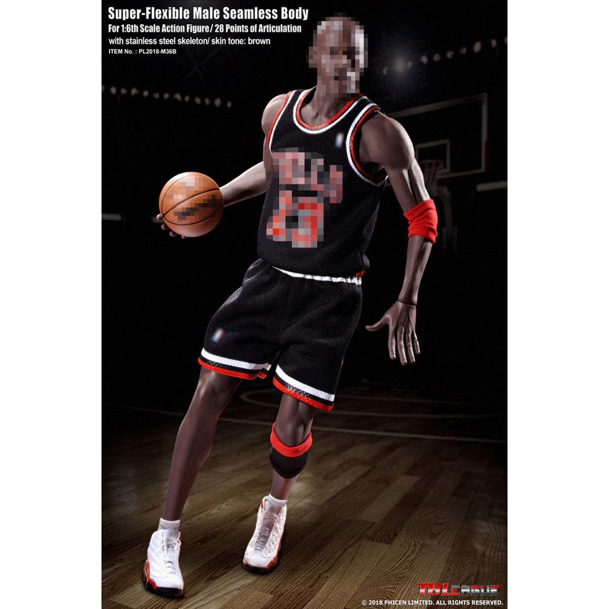 TBLeague, Seamless Steel Skeleton Male Build Body, Action Figures Body