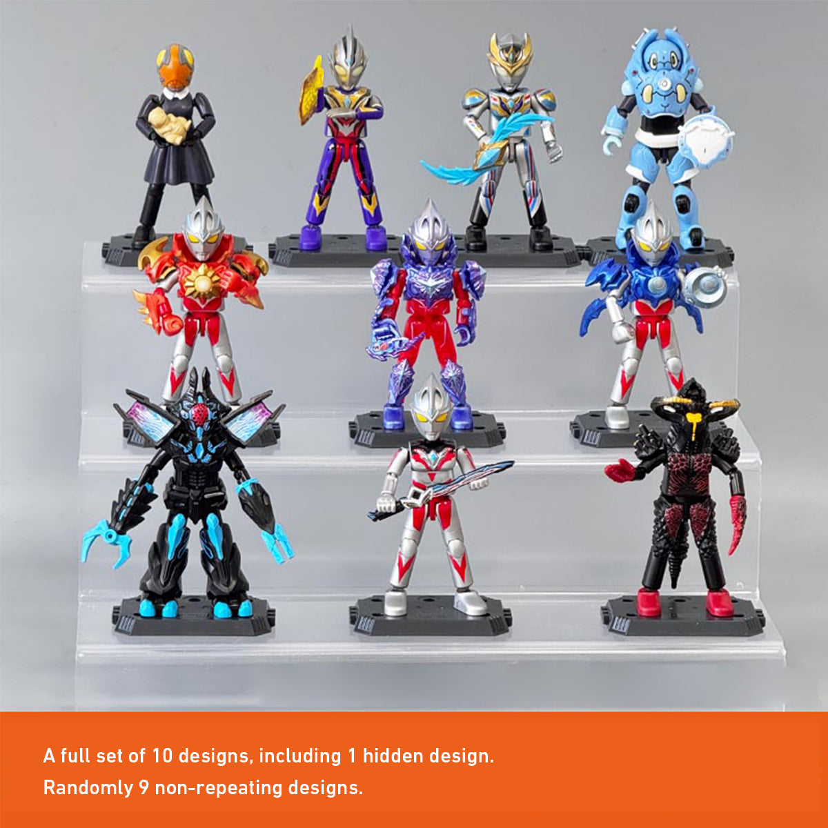 Blokees Ultraman Hunmanoid Ornamen Galaxy Version 13 Unleash Imagination 73113 Blind Box Figures Whole Set