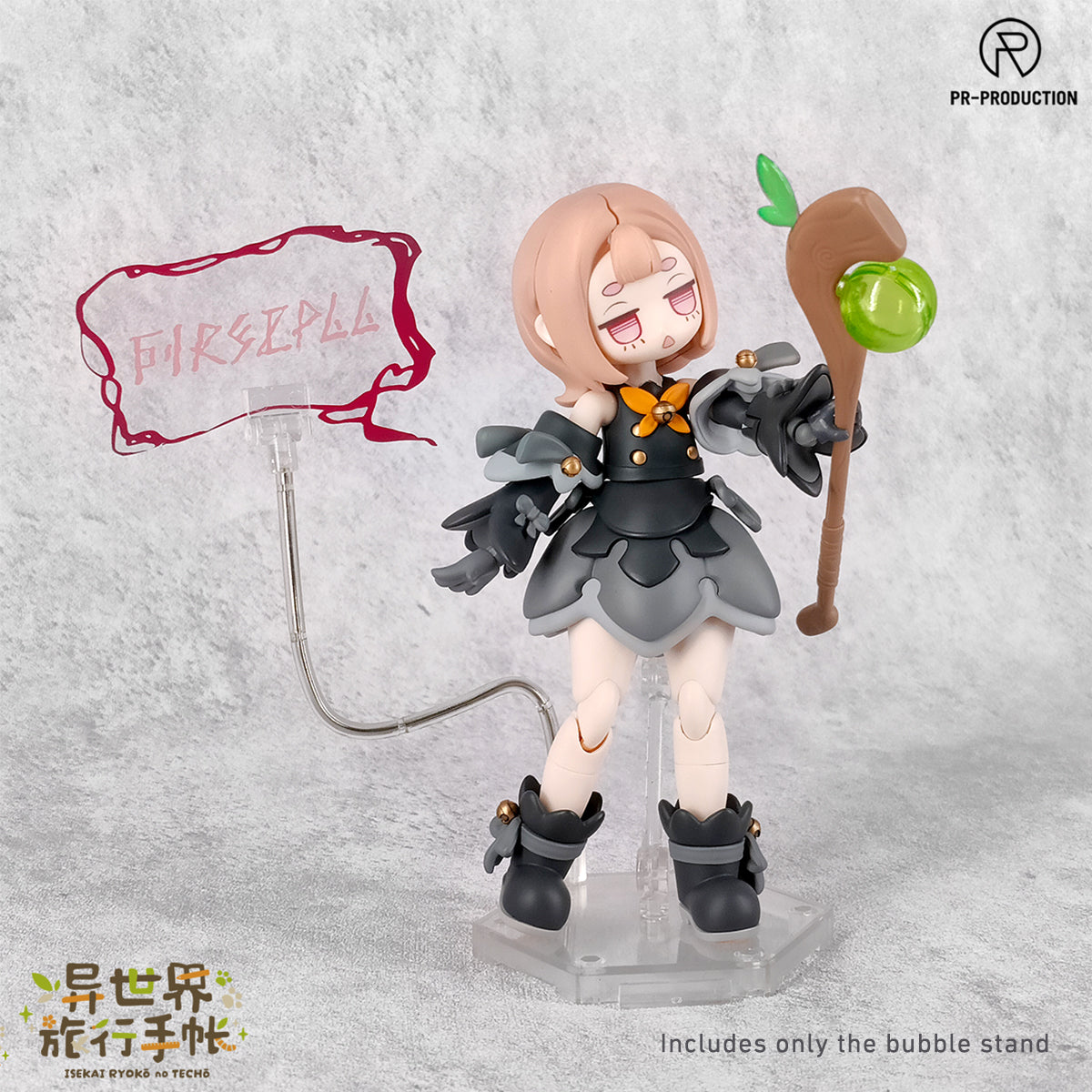 PR Production ISEKAI Travel Notebook Novice Mage Mars Stock & Play Expansion Pack 01 (Bubble Stand Type A) Doll Accessory & Model Kit