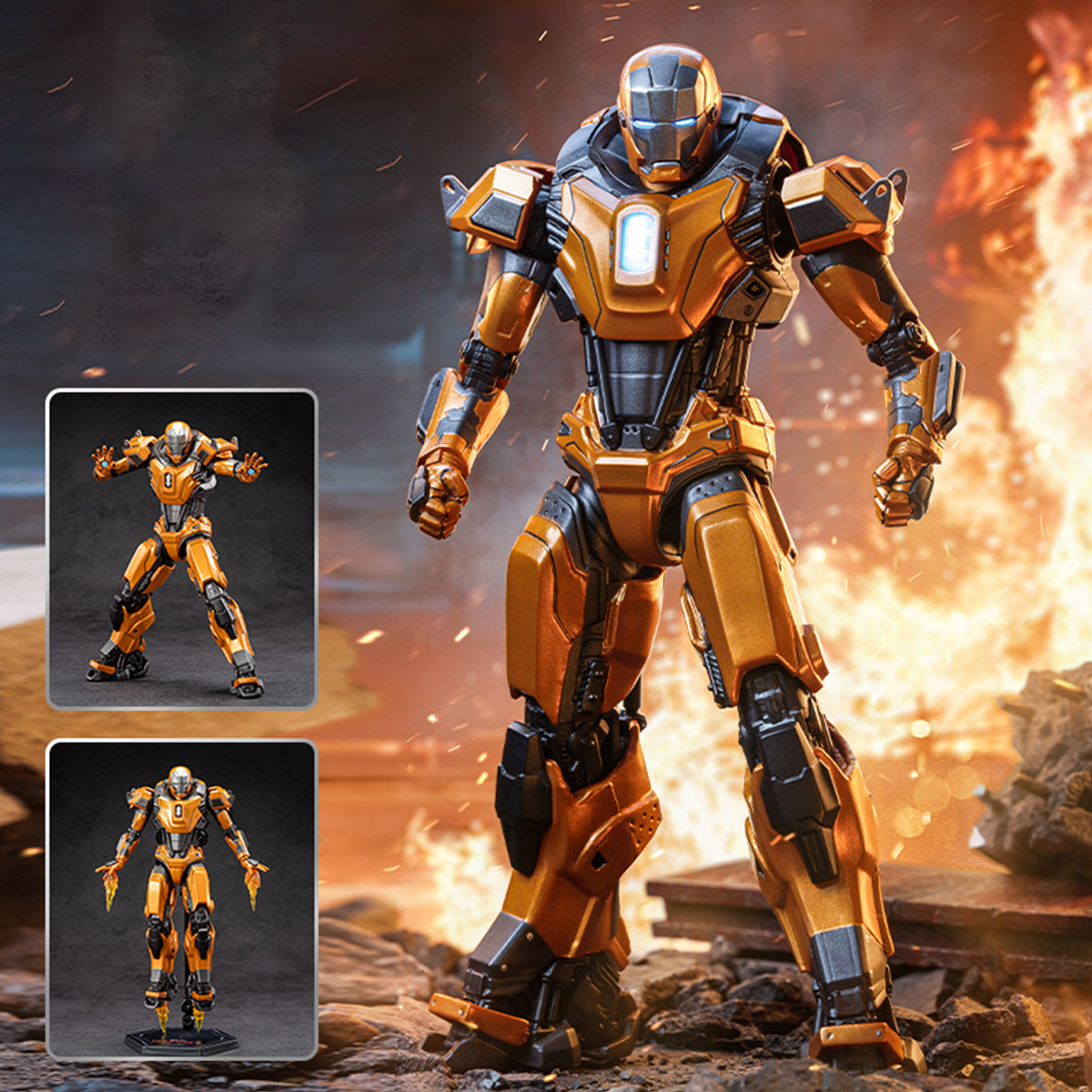ZD Toys Iron Man Non-Light-Up Edition 1/10 Scale Action Figure