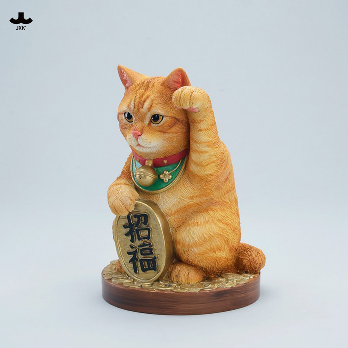 JXK Lucky Cat (JXK360) Maneki-neko Beckoning Fortune Cat Collectible Figure Statue
