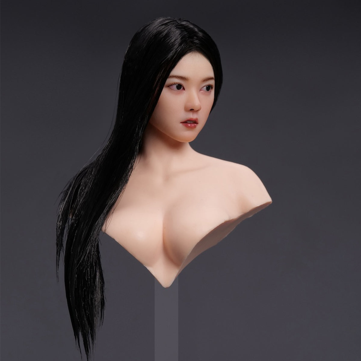 YMTOYS, Movable Eyes Asian Female Head Sculpt Wheat, For 12 Inches Figure