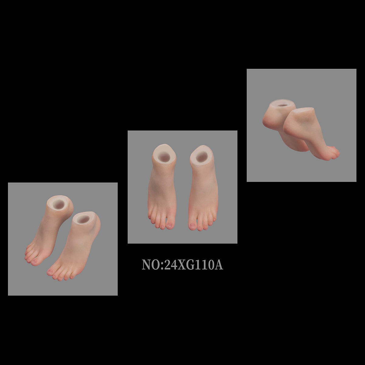 VSTOYS Female Foot Model White Color for Action Figures