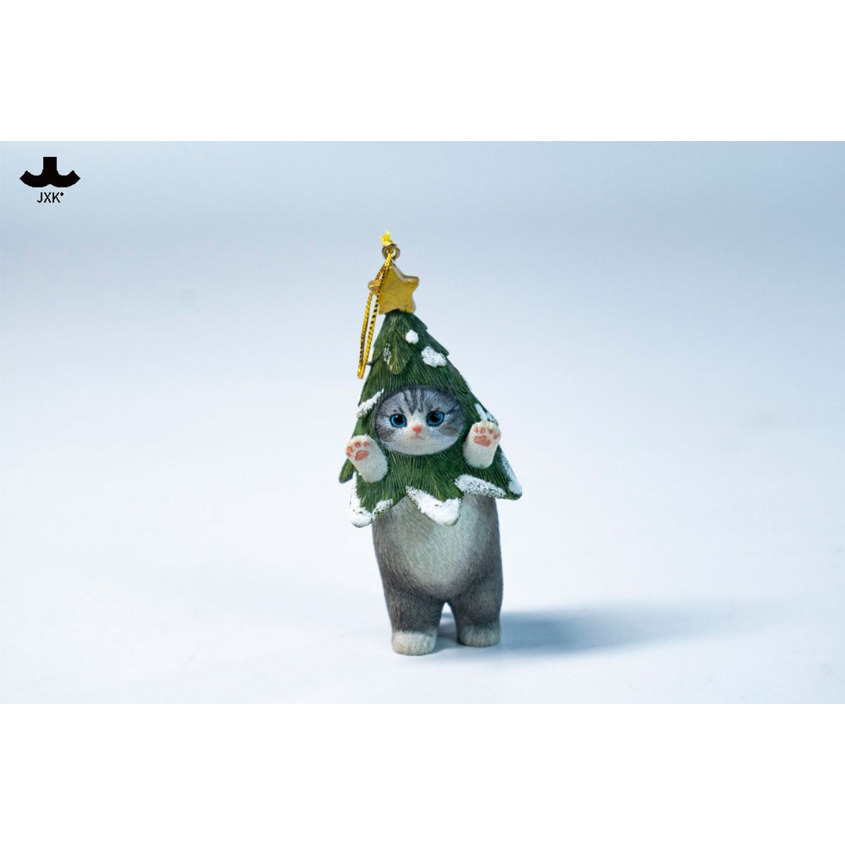 JXK Christmas Cat Tree Static Expertly Hand-Painted Lifelike Animal Figurine