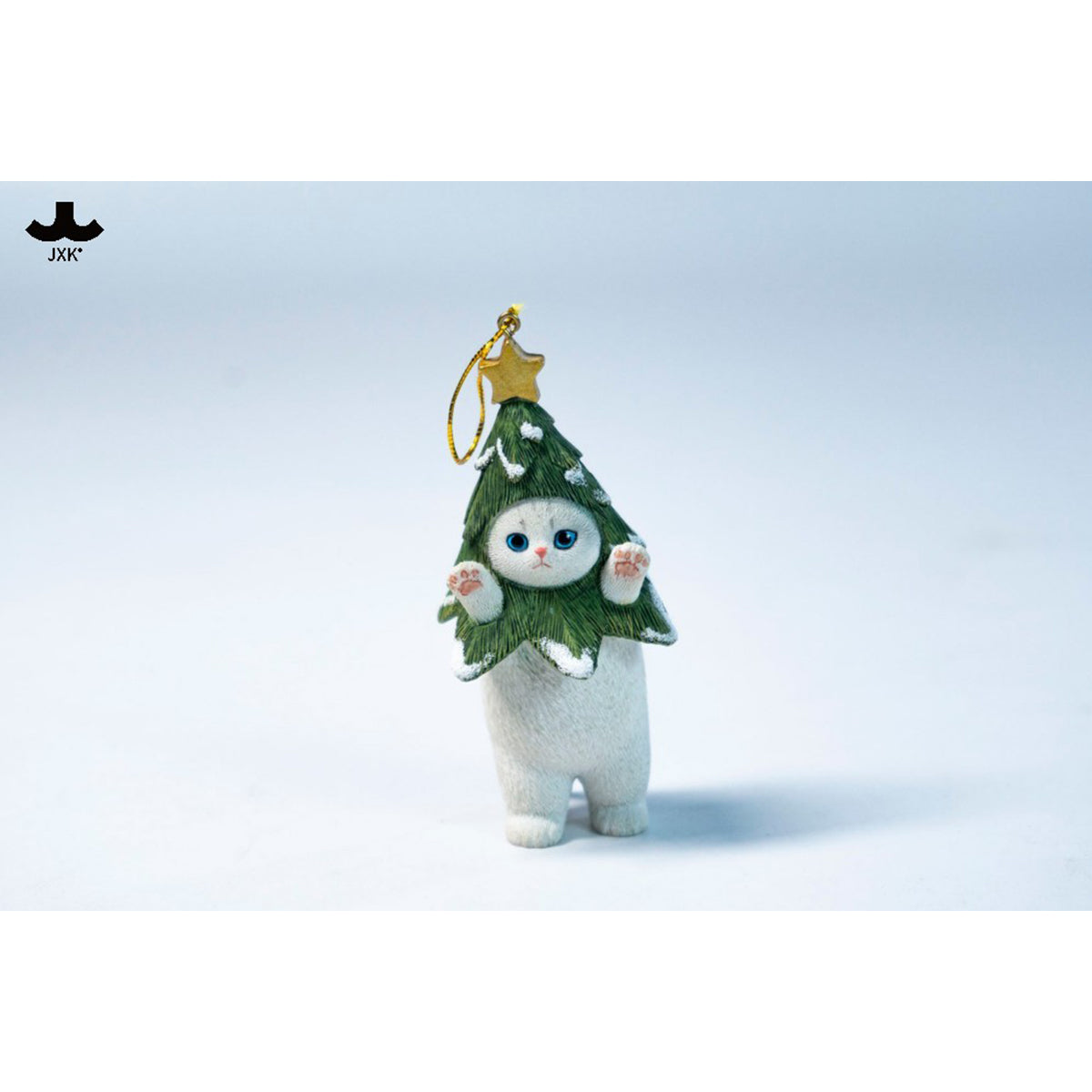 JXK Christmas Cat Tree Static Expertly Hand-Painted Lifelike Animal Figurine
