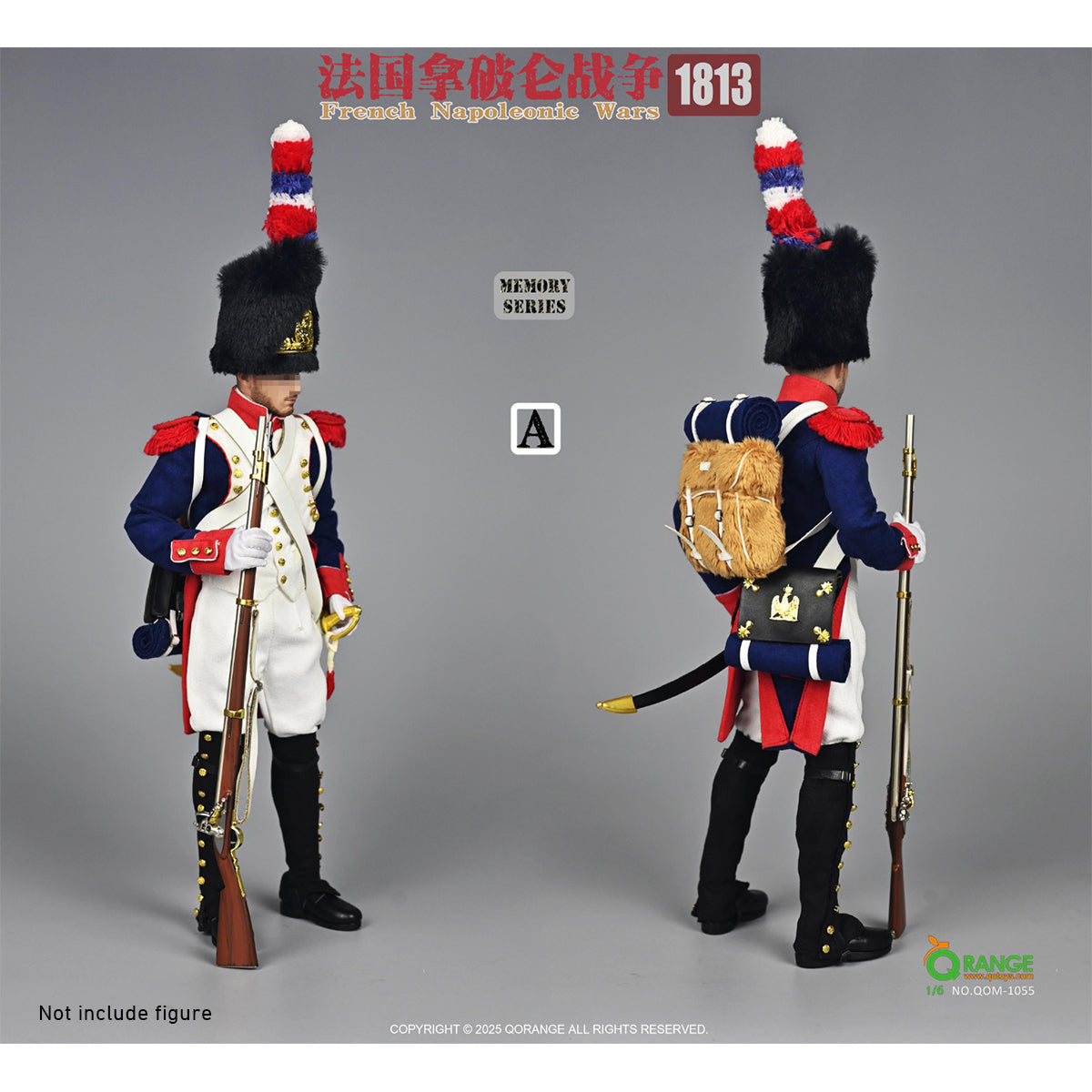 QORANGE QOTOYS Memory Series, French Napoleonic Wars 1813, Doll Clothes Accessory for 12-inches Figurine