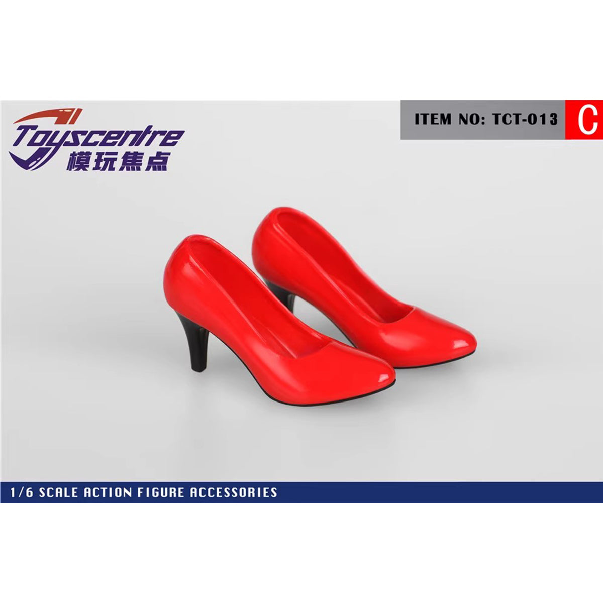 Toyscentre, Female High Heels Shoes, 1/6 Scale Doll Accessory for 12-inches Figure