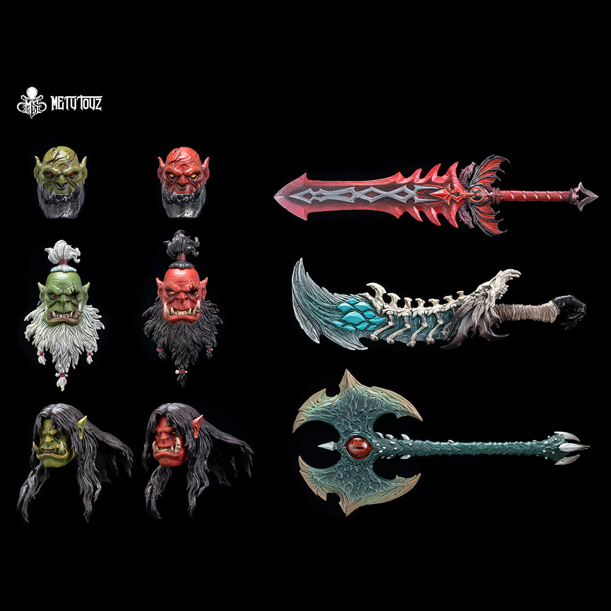 Metytoyz, Adventurer World Orc Tribe, Accessory Pack for Figurine