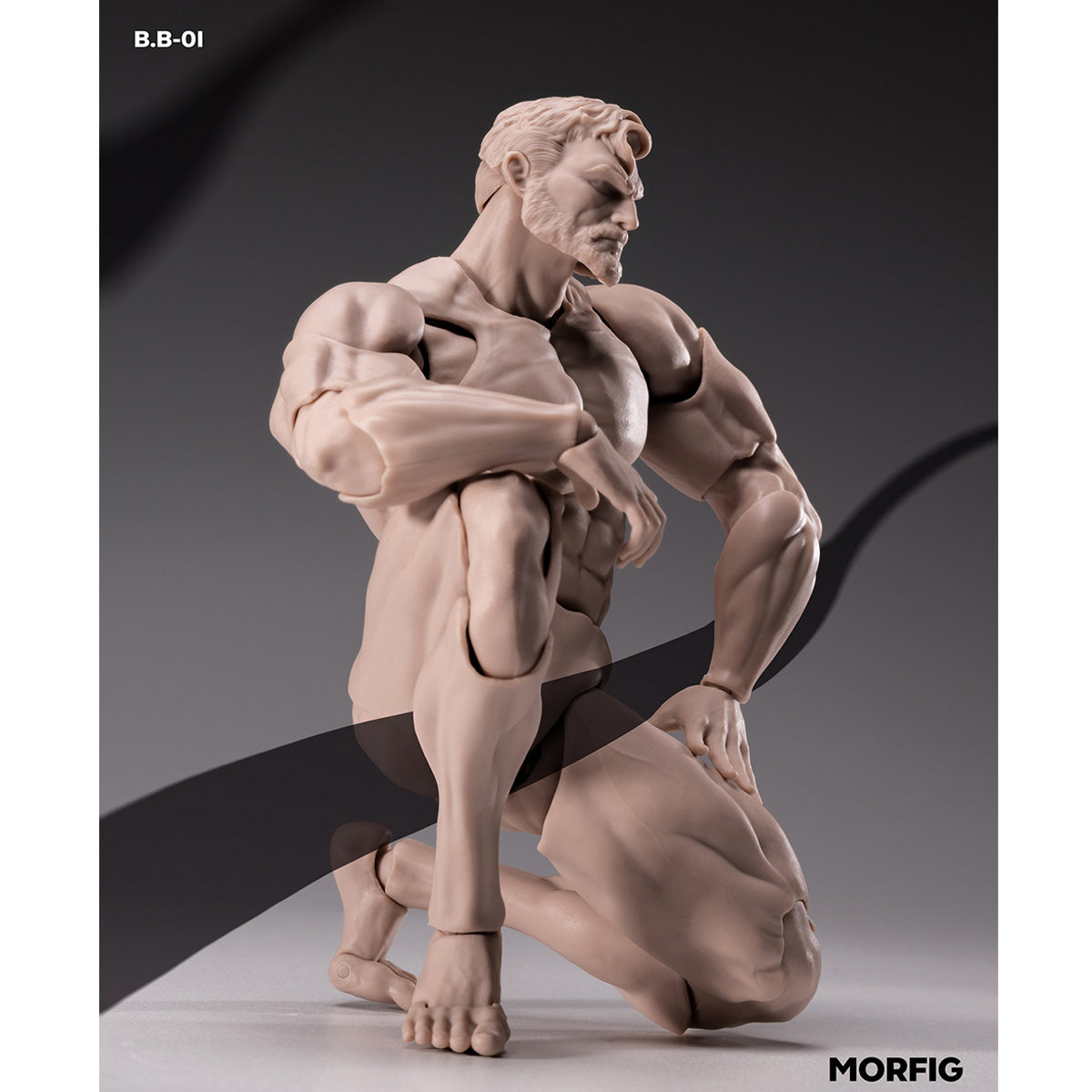MORFIG Muscular Male Articulated Joints B.B-01 1/12 Scale Action Figure Body