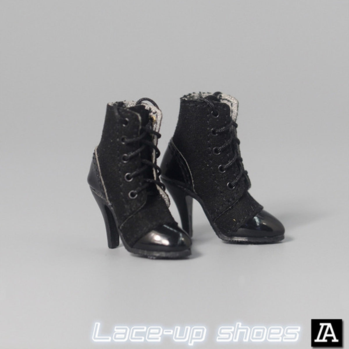 ZYTOYS, Female Doll Mid-tube Lace-up High Heel Shoes, Doll Accessory for 12-inches Action Figurine