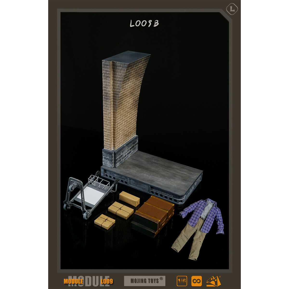 MOjingtoys Harry Potter Platform Diorama Base & School Entrance Costume Pack Diorama Scene Base Fit 1/6 Scale 12-inches Action Figure