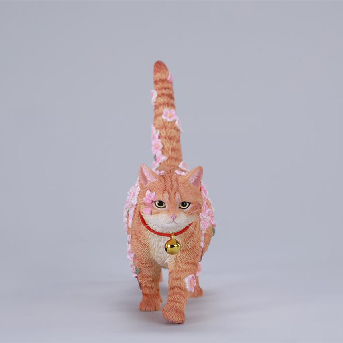JXK, Cherry Blossom Cat, Static Animal Figurine