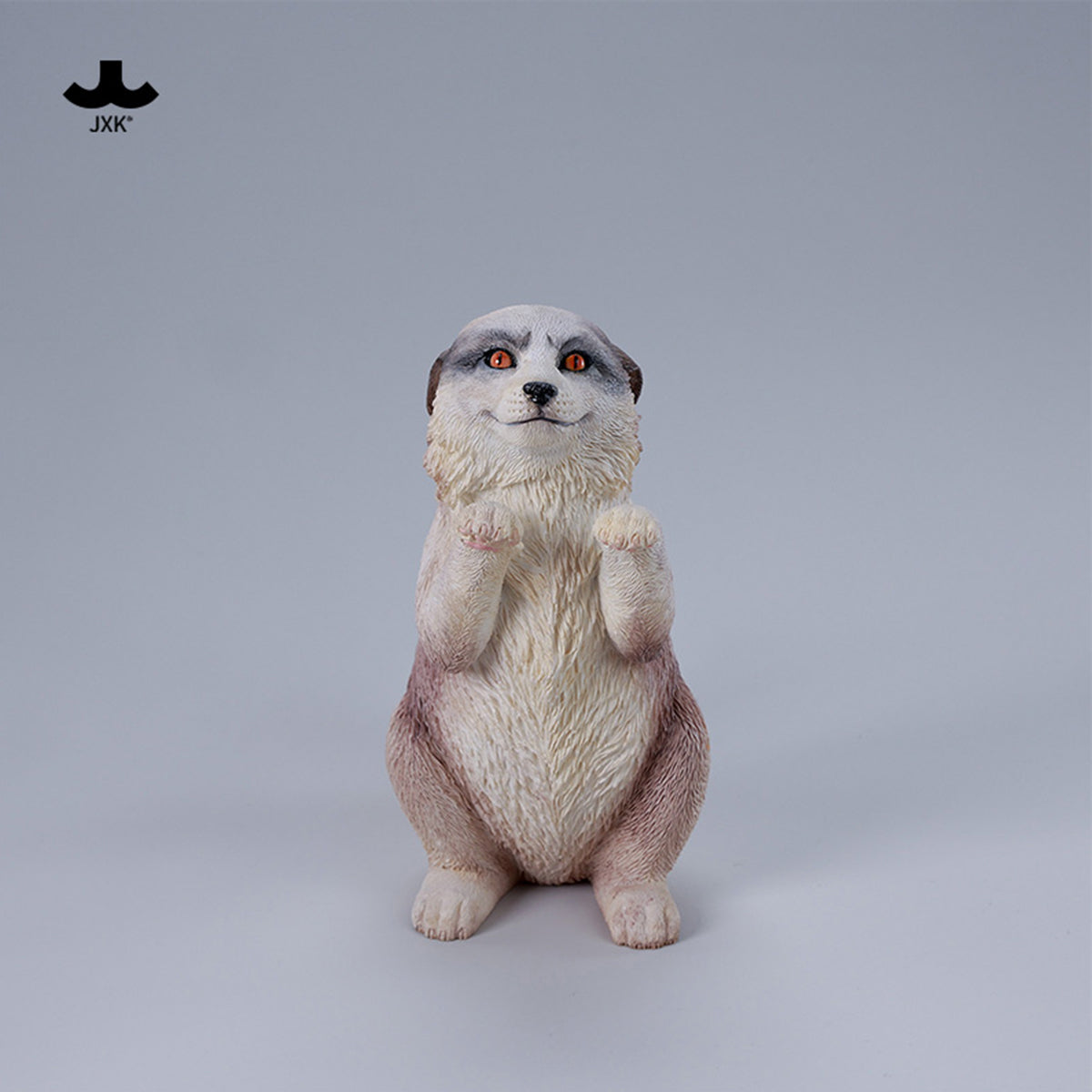 JXK Fluffy Fox Static Expertly Hand-Painted Lifelike Animal Figurine