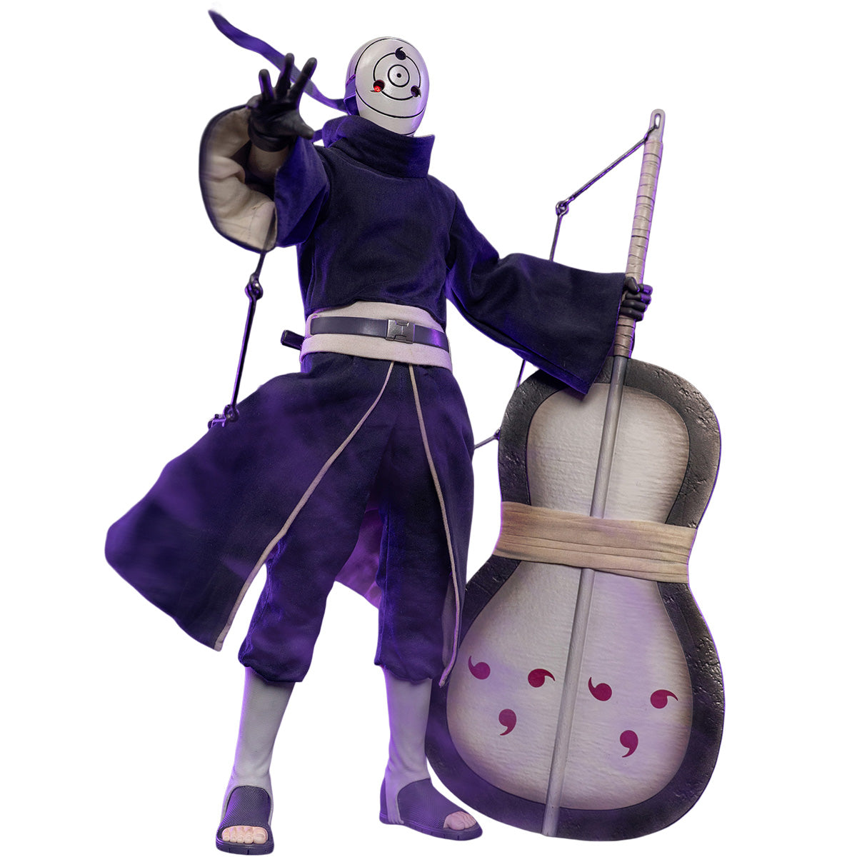 ROCKET TOYS Naruto: Shippuden Obito Uchiha ROC-022 & Naruto: Shippuden Madara Uchiha (White Mask Ver.) 1/6 Scale Action Figure Set
