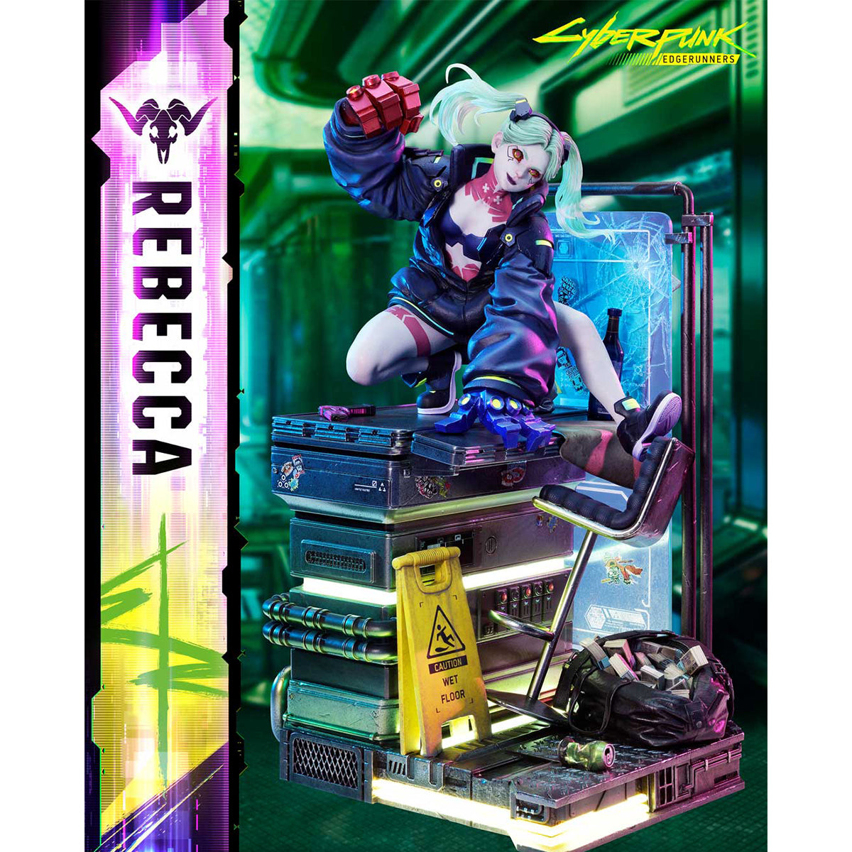 Prime 1 Statue, Cyberpunk Edgerunners Rebecca, 1/4 Art Anime Statue