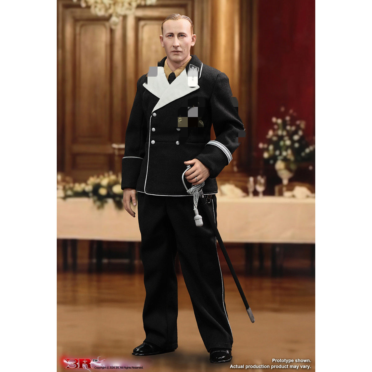 3R Reinhard Heydrich WWII German SS-General GM657 (Ceremonial Dresses Ver) 1/6 Scale Action Figure