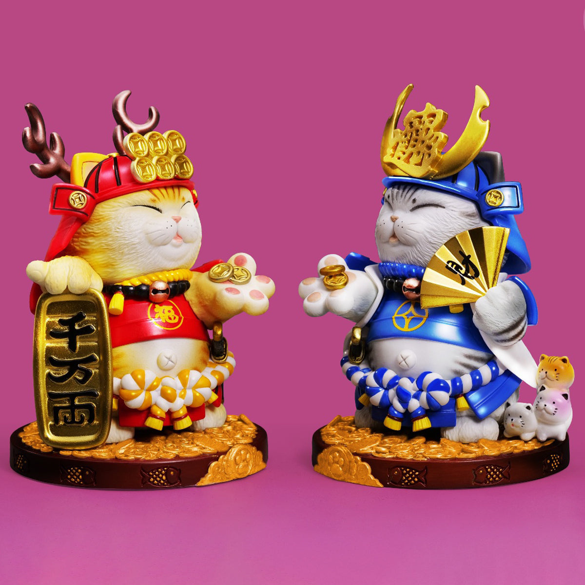 ZFS studio Plutus Cat Mini Edition 2-Pcs Set Animal Figurine