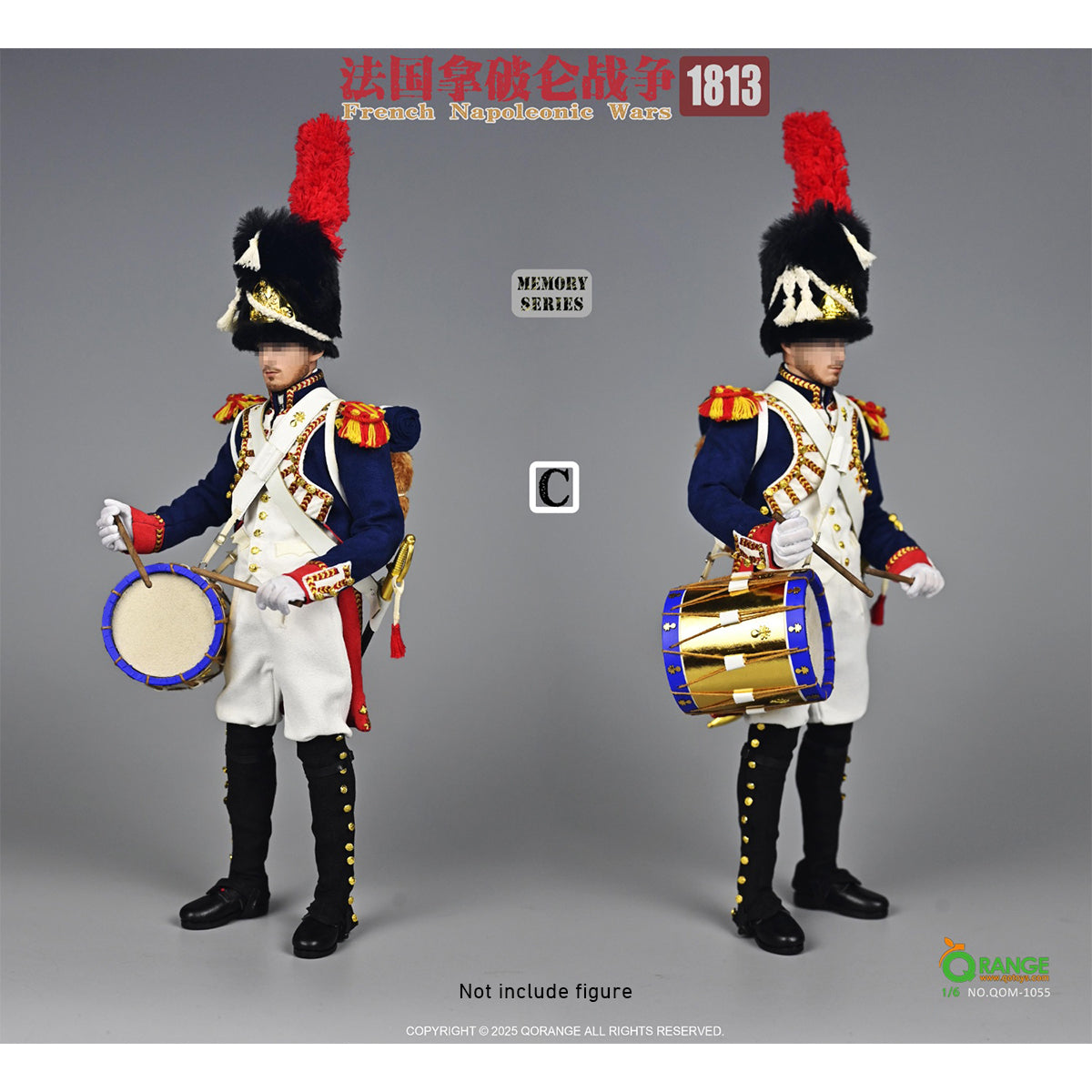 QORANGE QOTOYS Memory Series, French Napoleonic Wars 1813, Doll Clothes Accessory for 12-inches Figurine