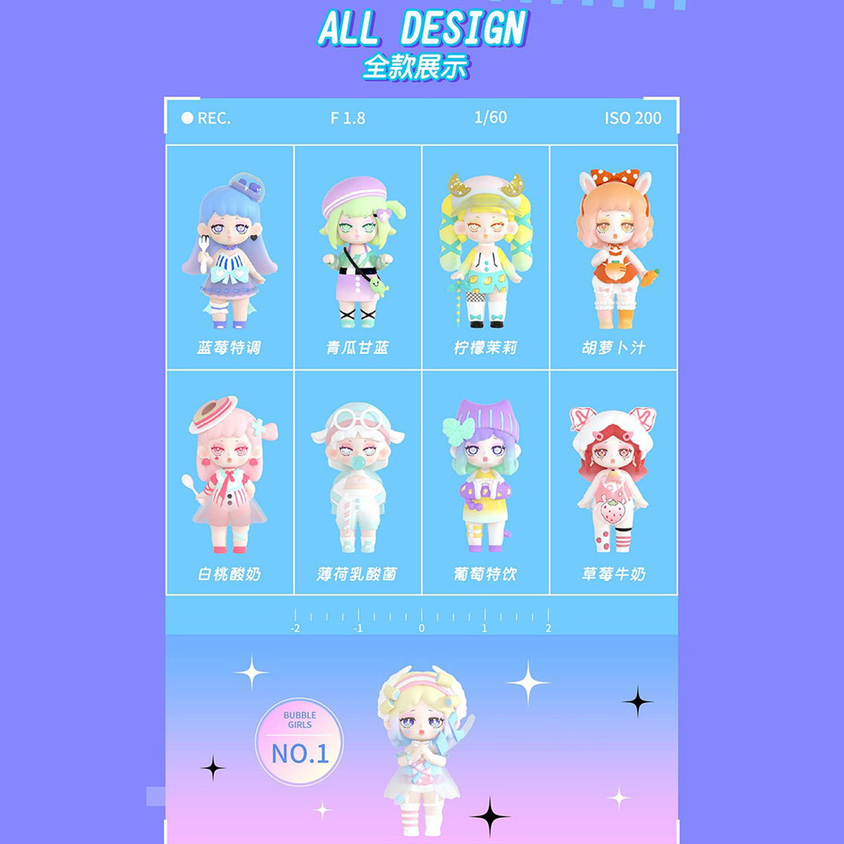 Simontoys Bubble Girl Group Blind Box Figure