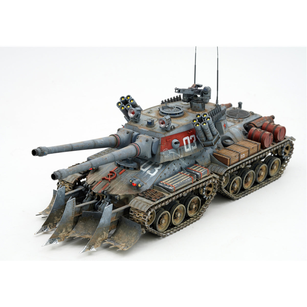 BORDER BC-005 Soviet Magnetic Storm Tank Gesla Gank/BC-004 Kirov Airship/BC-003 Soviet Apocalypse Tank Ver2.0/BC-002 Grizzly Battle Tank/BA-002 Hell Knight Syl Model Kit