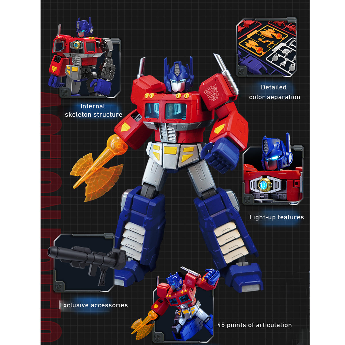 BLOKEES Optimus Prime Legendary Edition G1 Assembly Model Kits
