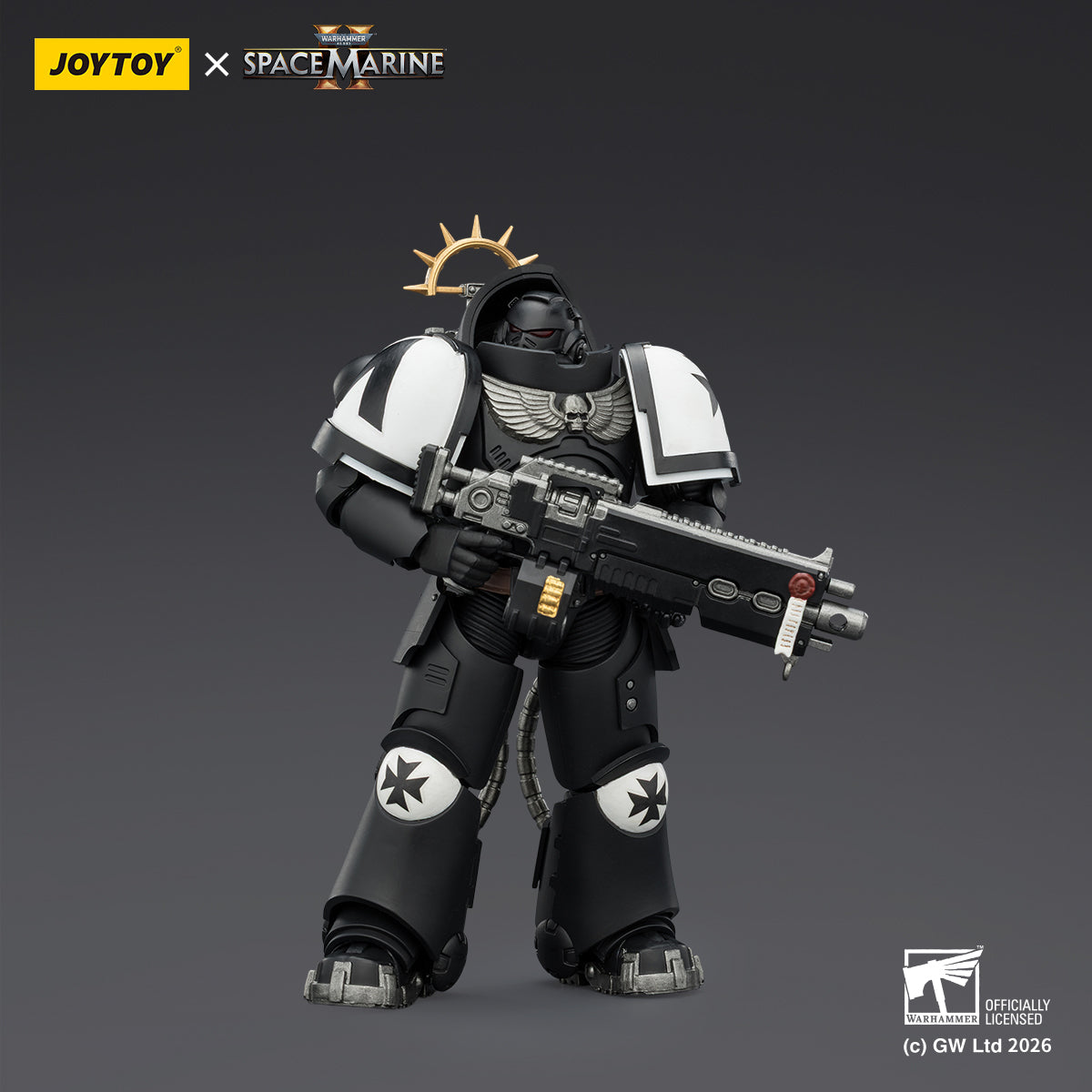 JOYTOY Warhammer 40,000: Space Marine 2 Heavy Intercessor with Heavy Bolt Rifle and Bolt Pistol (Game Edition) 1/18 Scale Action Figure