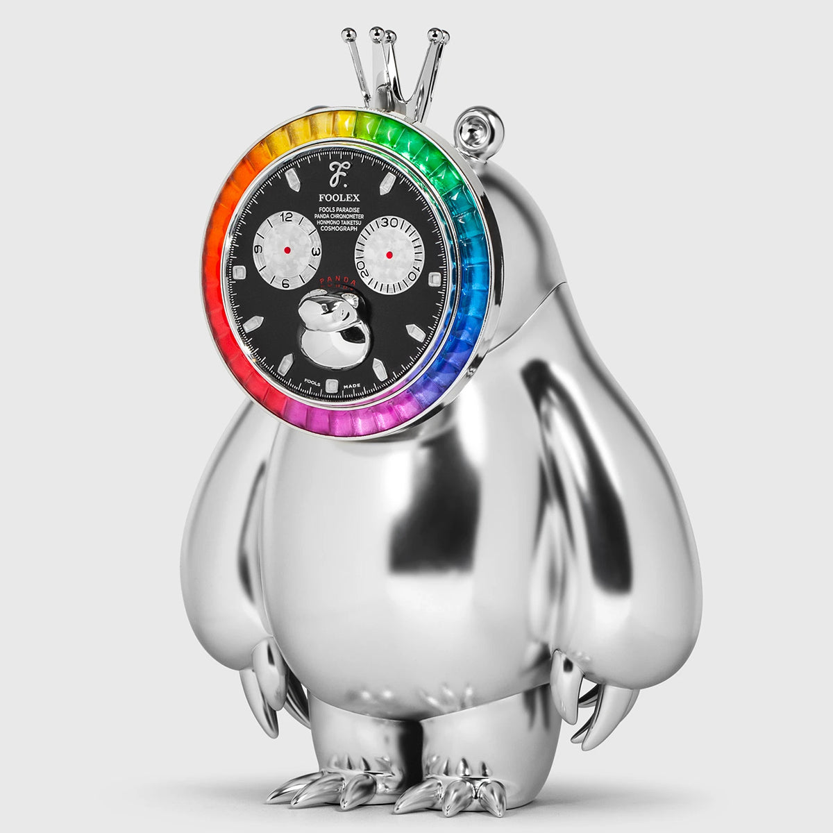 Fools Paradise, Panda Rainbow, Height 35cm Statue Figurine