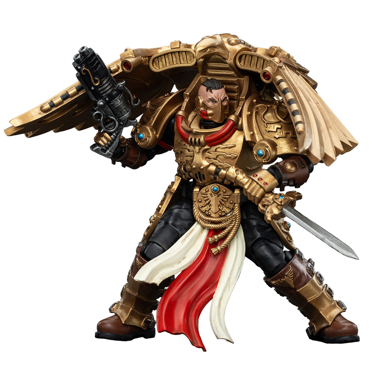 JOYTOY 1/18 Legio Custodes JT00775 Custodian Venatari Squad Venatari with Kenetic Destroyer 1 Action Figures