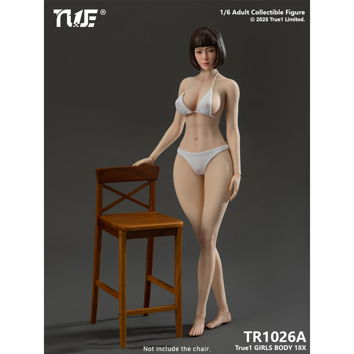 True1Toys Platinum Silicone‑Coated Female Body TR1026A TR1026 Large Bust With Physiological Details 1/6 Scale Action Figure Body