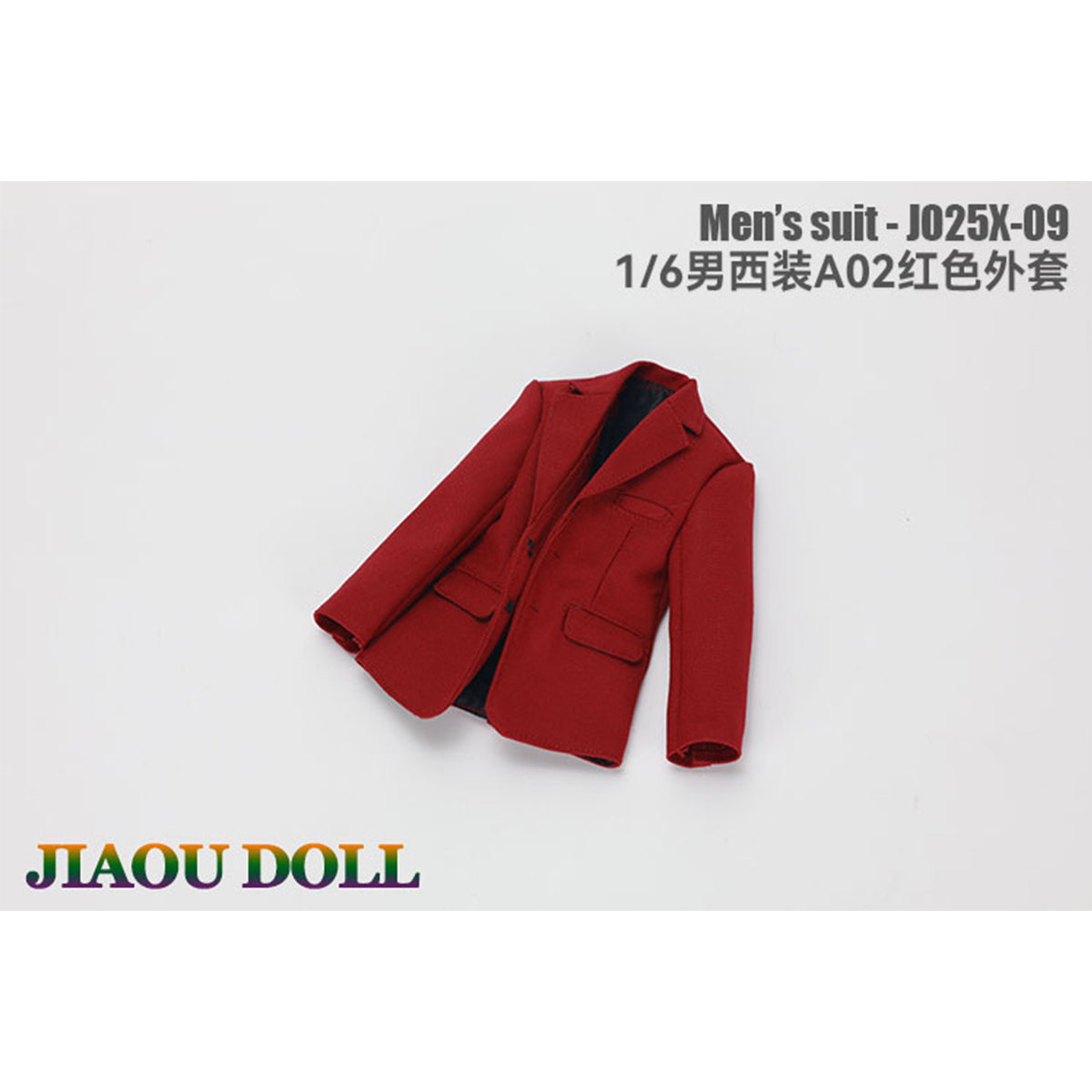 JIAOUDOLL Male Soldier Outfit Suit Jacket + Trousers + Shirt + Vest + Bow Tie Set Doll Clothes Accessory Fit 1/6 Scale 12-inches Action Figure