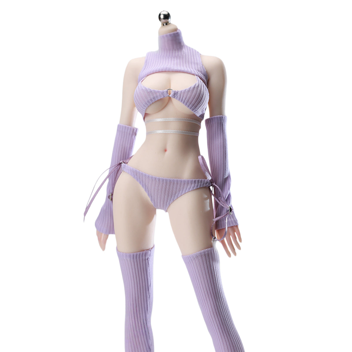 JIAOUDOLL High-Neck Backless Knitted Sweater Bodysuit Open Back Leotard (ACG-55) Fits 1/6 Scale 12 TBLeague/Jiaou Doll Action Figures