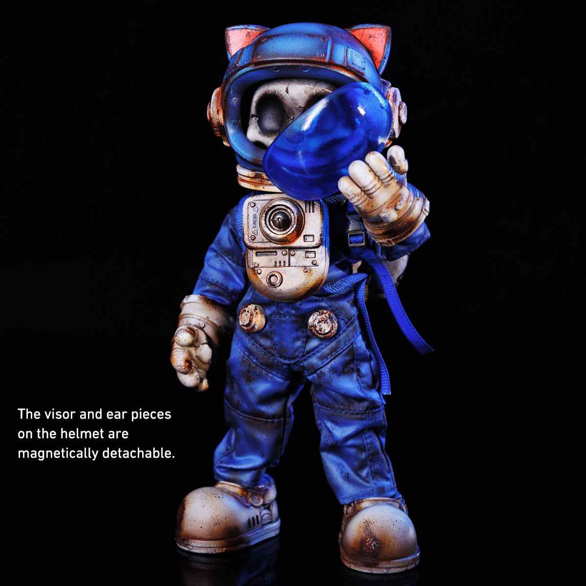 WeArtDoing Time Warrior Series Wasteland: Space Mouse Thunder Fighter-Blue Action Figure