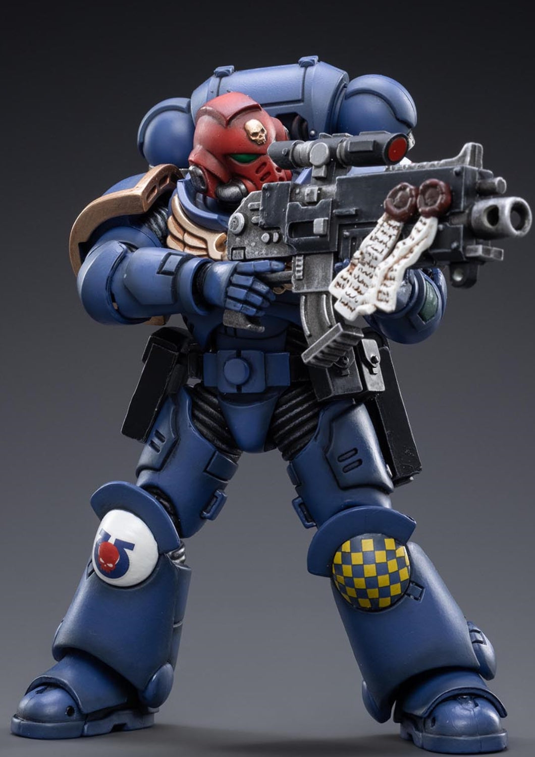 Figurine de collection JoyToy JT2474 40K : figurines d'action à l'échelle 1:18 des Ultramarines Heroes of The Chapter Brother Veteran Sergeant Castor