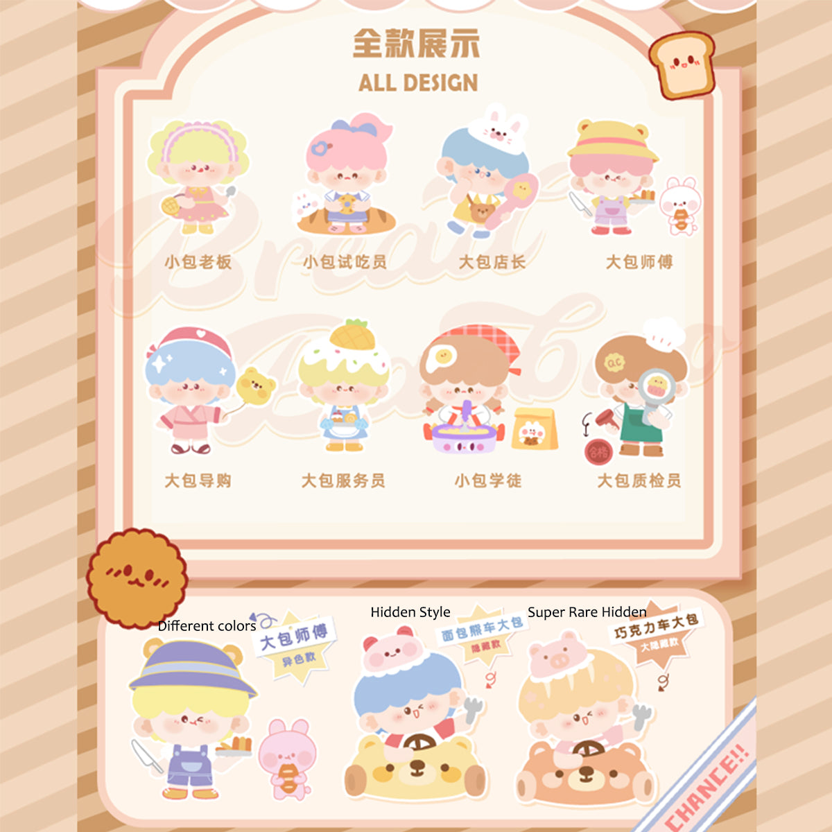 Simontoys BREAD BAOBAO - Brothers and Sisters Bread Workshop Blind Box Figure