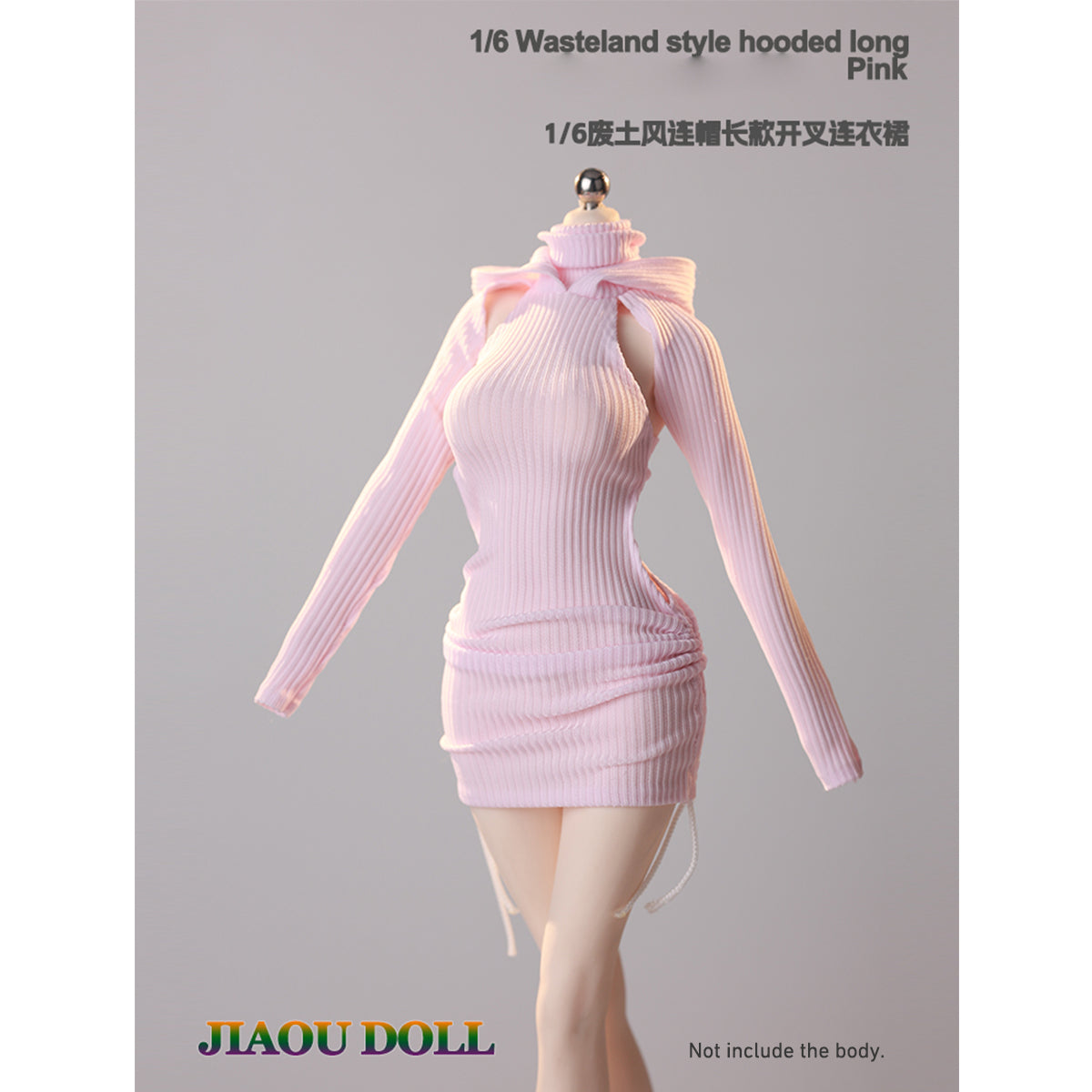 JIAOUDOLL Ruched Post-Apocalyptic Style Long Dress JO25X-05 Doll Clothes Accessory Fit 1/6 Scale 12-inches Figure